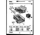 Frigidaire DW1805KW1 racks and trays diagram
