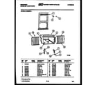 Frigidaire AR09ME5L1 window mounting parts diagram