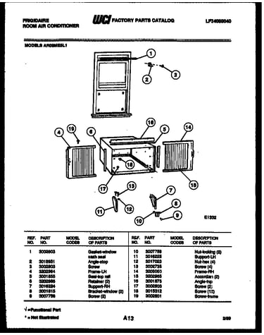 Window mounting parts