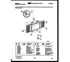 Frigidaire A06LH5L1 window mounting parts diagram