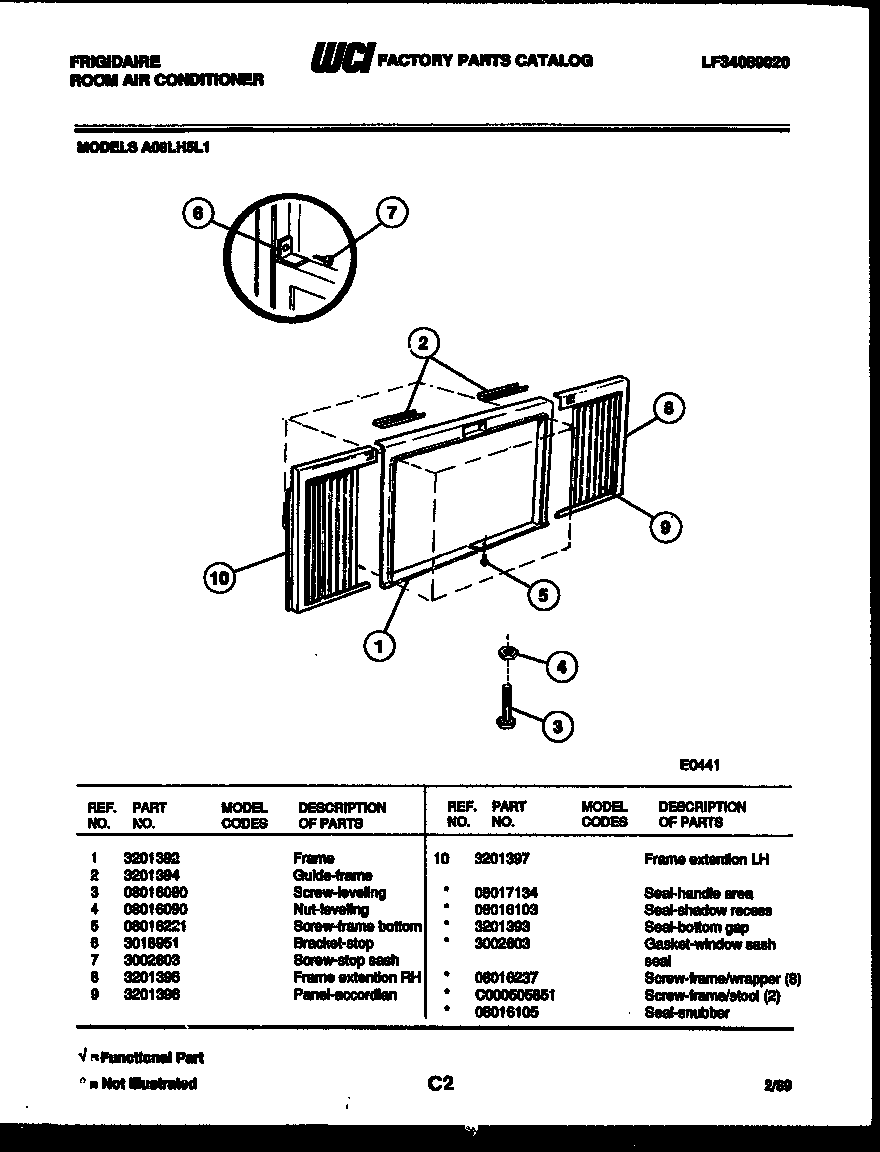 WINDOW MOUNTING PARTS