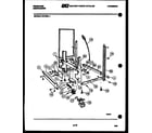 Frigidaire DW1800LW1 power dry and motor parts diagram