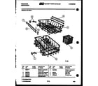 Frigidaire DW1800LW1 racks and trays diagram
