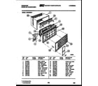 Frigidaire AR24NS8F2 cabinet parts diagram