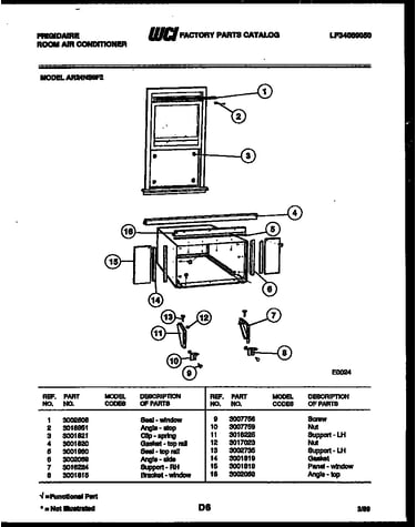 Window mounting parts