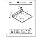 Frigidaire RS33BFW1 cooktop parts diagram