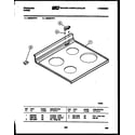 Frigidaire RS33BFL1 cooktop parts diagram