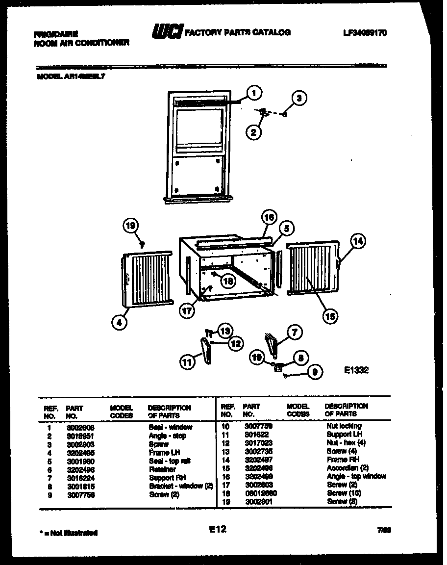 WINDOW MOUNTING PARTS