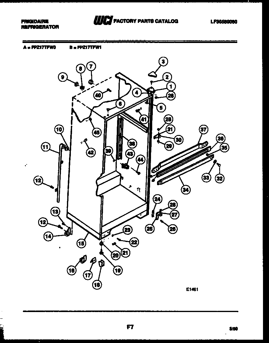 CABINET PARTS