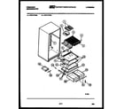 Frigidaire FPZ17TFF1 shelves and supports diagram