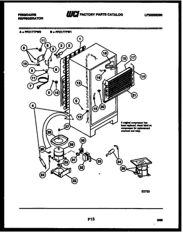 System and automatic defrost parts