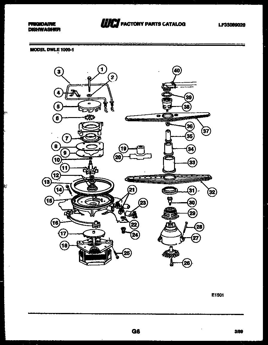 Motor pump parts