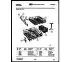 Frigidaire DWLE1000W1 racks and trays diagram