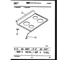Frigidaire RSEG37BFW0 cooktop parts diagram