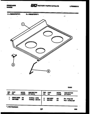 Cooktop parts