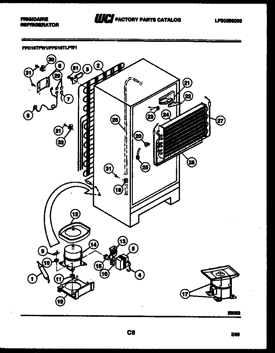 System and automatic defrost parts