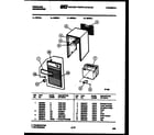 Frigidaire MR40L1 cabinet and control parts diagram