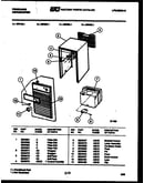 Cabinet and control parts