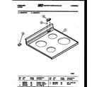 Frigidaire RS34BFW0 cooktop parts diagram