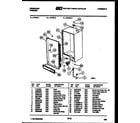 Frigidaire UF10FL2 cabinet parts diagram