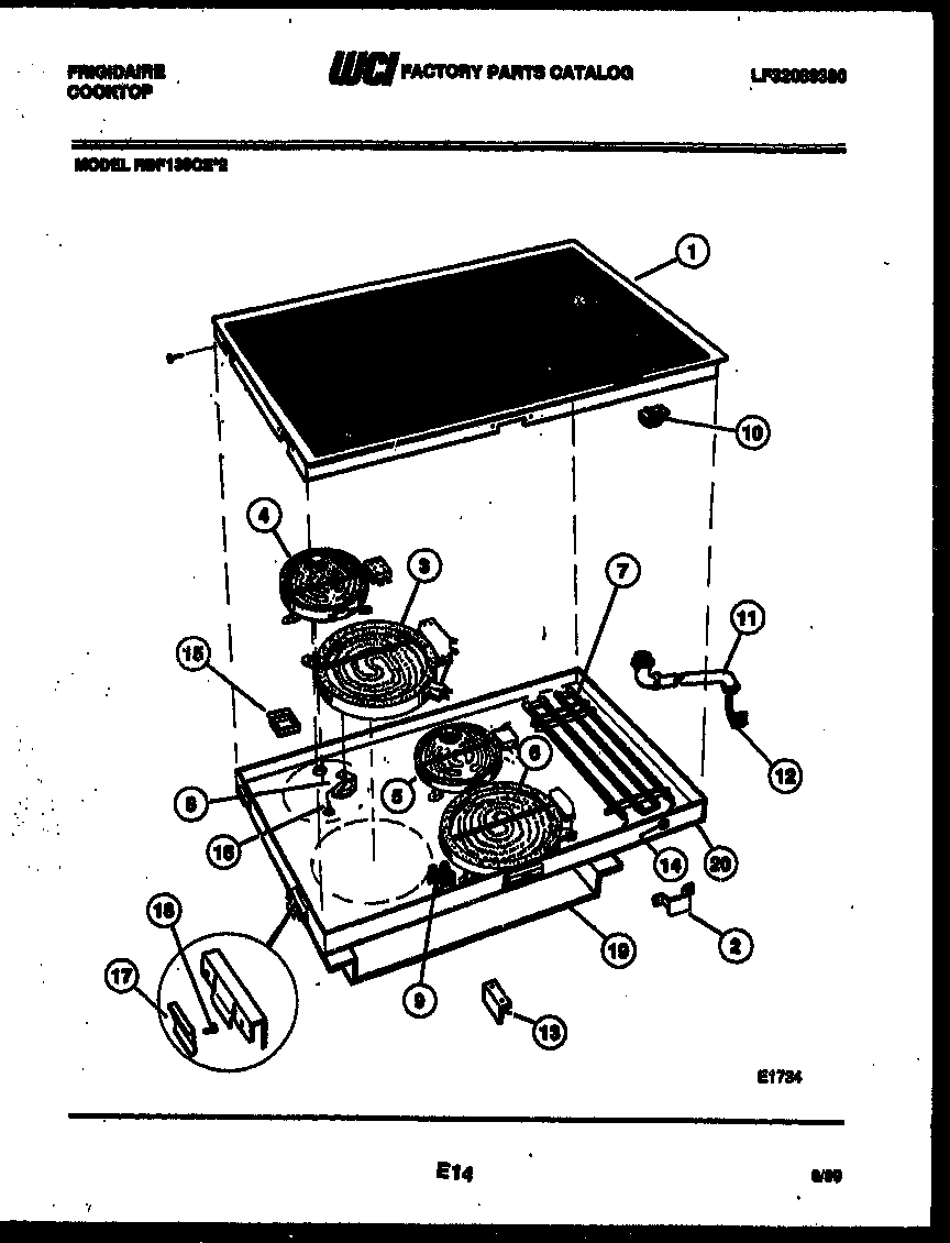 Cooktop parts