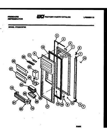 Refrigerator door parts