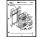 Frigidaire FPCE21TIFL0 door parts diagram