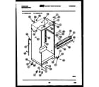 Frigidaire FPES18TLH1 cabinet parts diagram