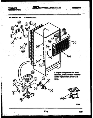 System and automatic defrost parts