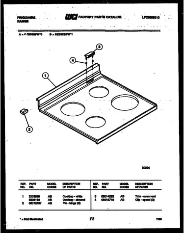 Cooktop parts