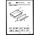 Frigidaire RES36BFW0 drawer parts diagram