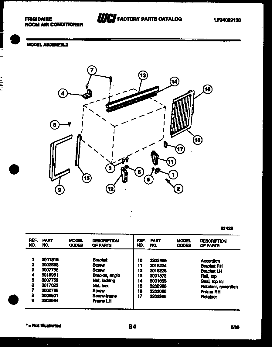 CABINET AND INSTALLATION PARTS