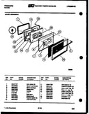 Lower oven door parts