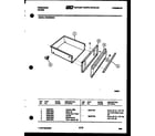 Frigidaire REM638BDW4 drawer parts diagram