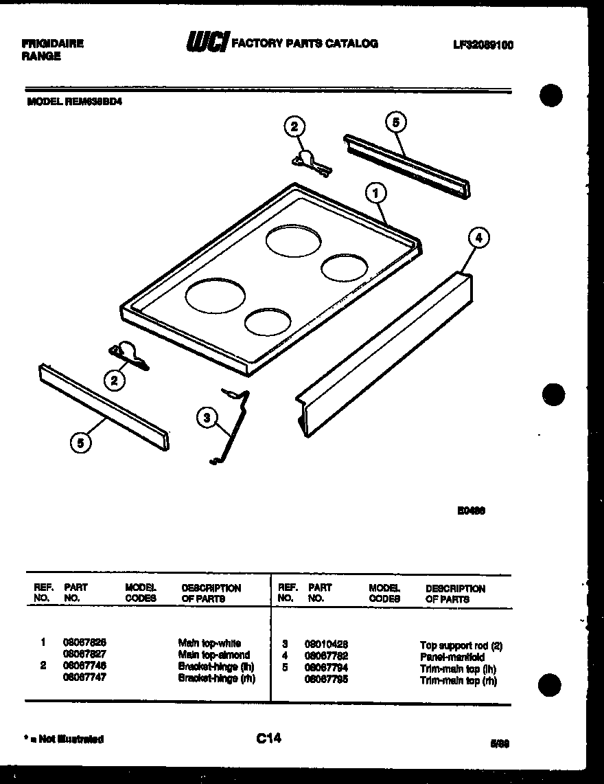 COOKTOP PARTS