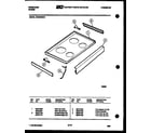 Frigidaire REM638BDL4 cooktop parts diagram