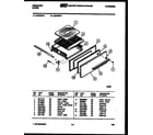 Frigidaire G31BFH0 broiler drawer parts diagram