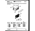 Frigidaire A05LS1N1 cabinet parts diagram