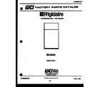 Frigidaire FPE21TFH1 cover page diagram