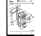 Frigidaire FPE21TFW1 door parts diagram