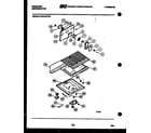 Frigidaire FPE19TFF0 refrigerator and damper control assembly diagram