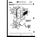 Frigidaire FPEA19TFW0 system and automatic defrost parts diagram