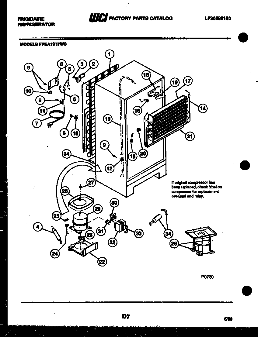 System and automatic defrost parts