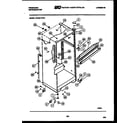 Frigidaire FPCE21TFF1 cabinet parts diagram