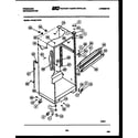 Frigidaire FPCE21TFW1 cabinet parts diagram