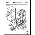 Frigidaire FPCE21TFW1 shelves and supports diagram