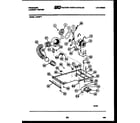 Frigidaire LC248H1 dryer motor, blower and belt diagram