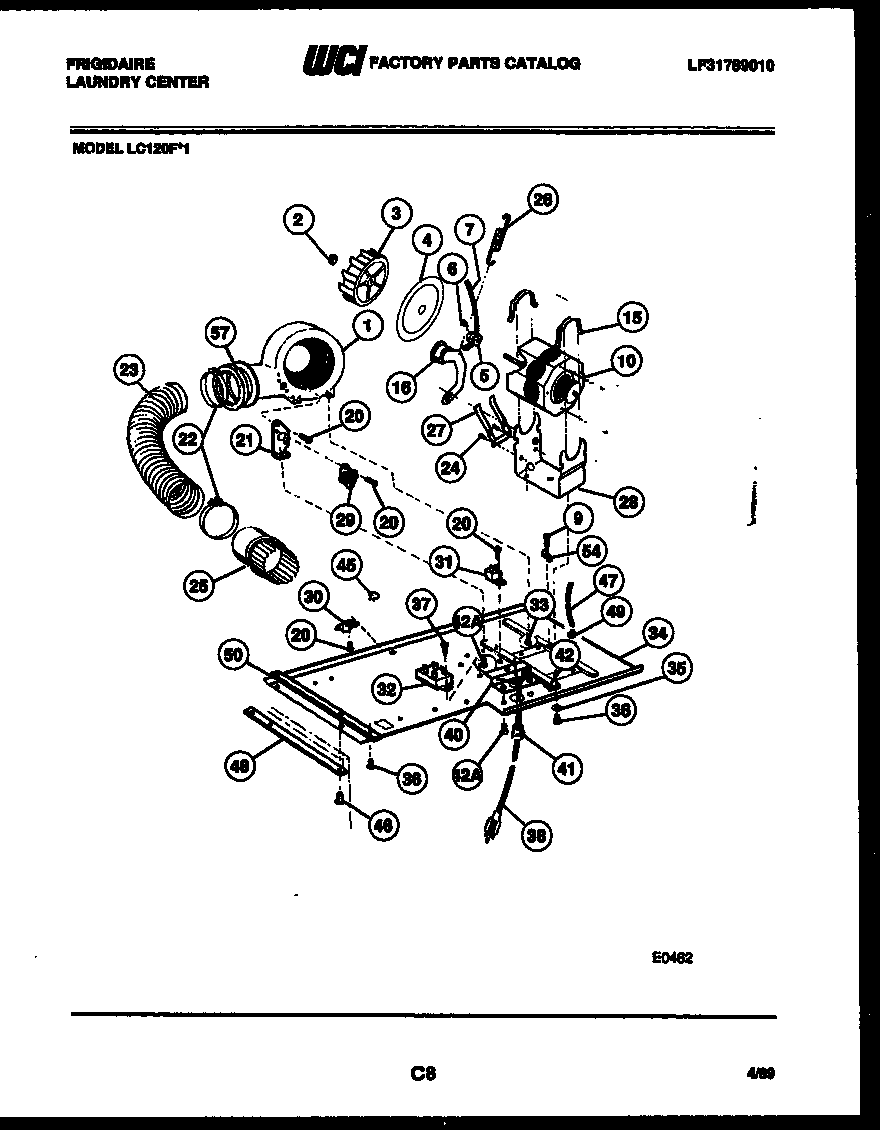 DRYER MOTOR, BLOWER AND BELT