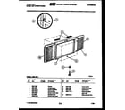 Frigidaire A06LH6L1 window mounting parts diagram