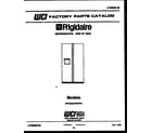 Frigidaire FPCE22VWFW1 front cover diagram